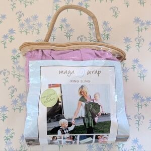 Maya Wrap Ring Sling M Light Purple Cotton Maternity Baby Shower